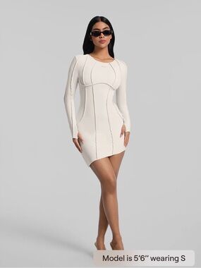NWT BetterMe Curved Stitching Mini Dress